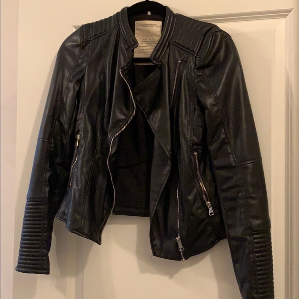 Zara faux leather jacket